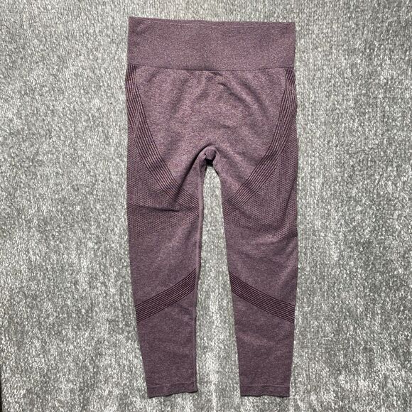 High Rise Leggings Women's Size Large Dusky Pink Heathered Flattering‎ - Picture 1 of 4